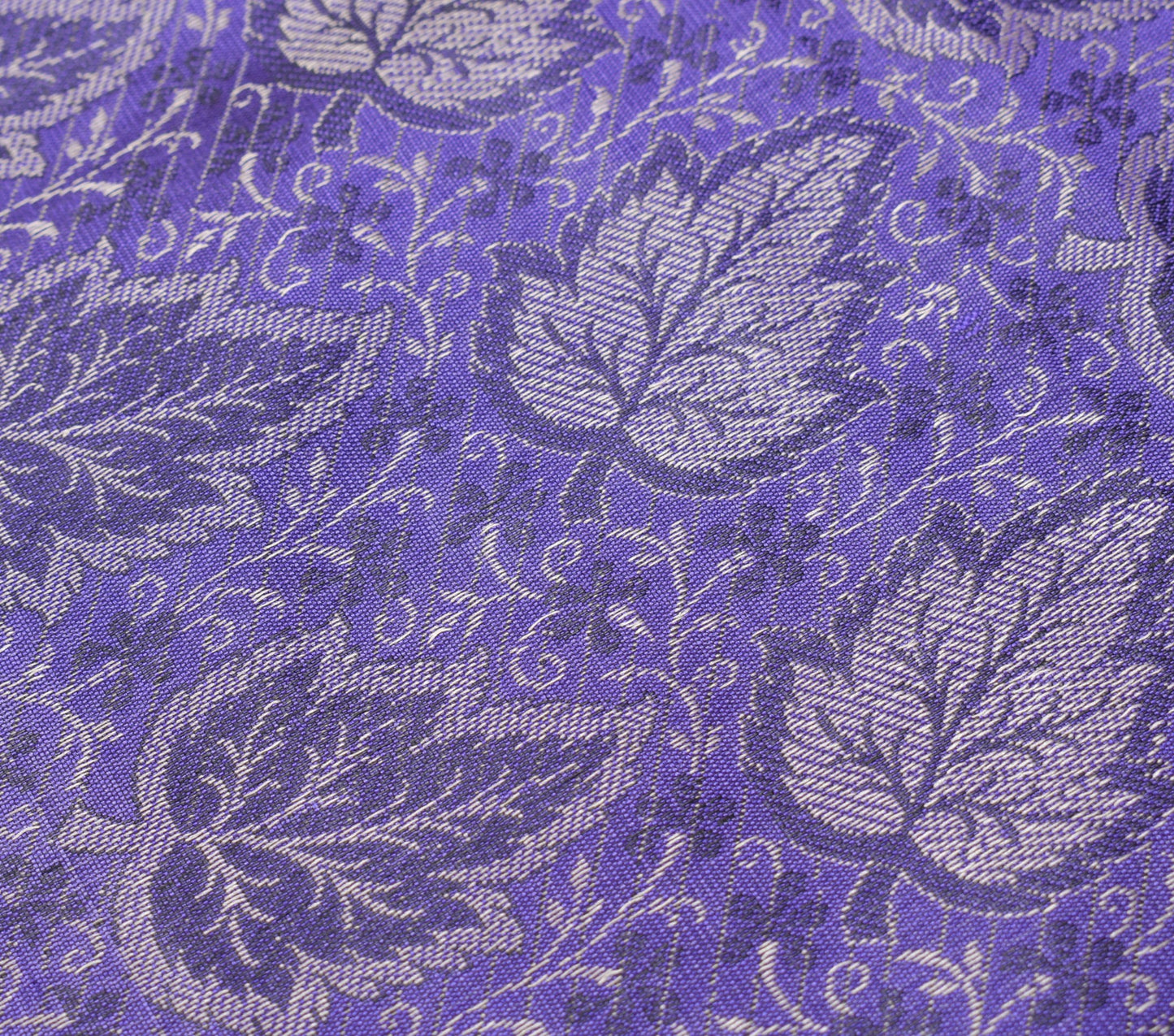 Long Stole Indian Art Silk Woven Banarasi Soft Dupatta Violet