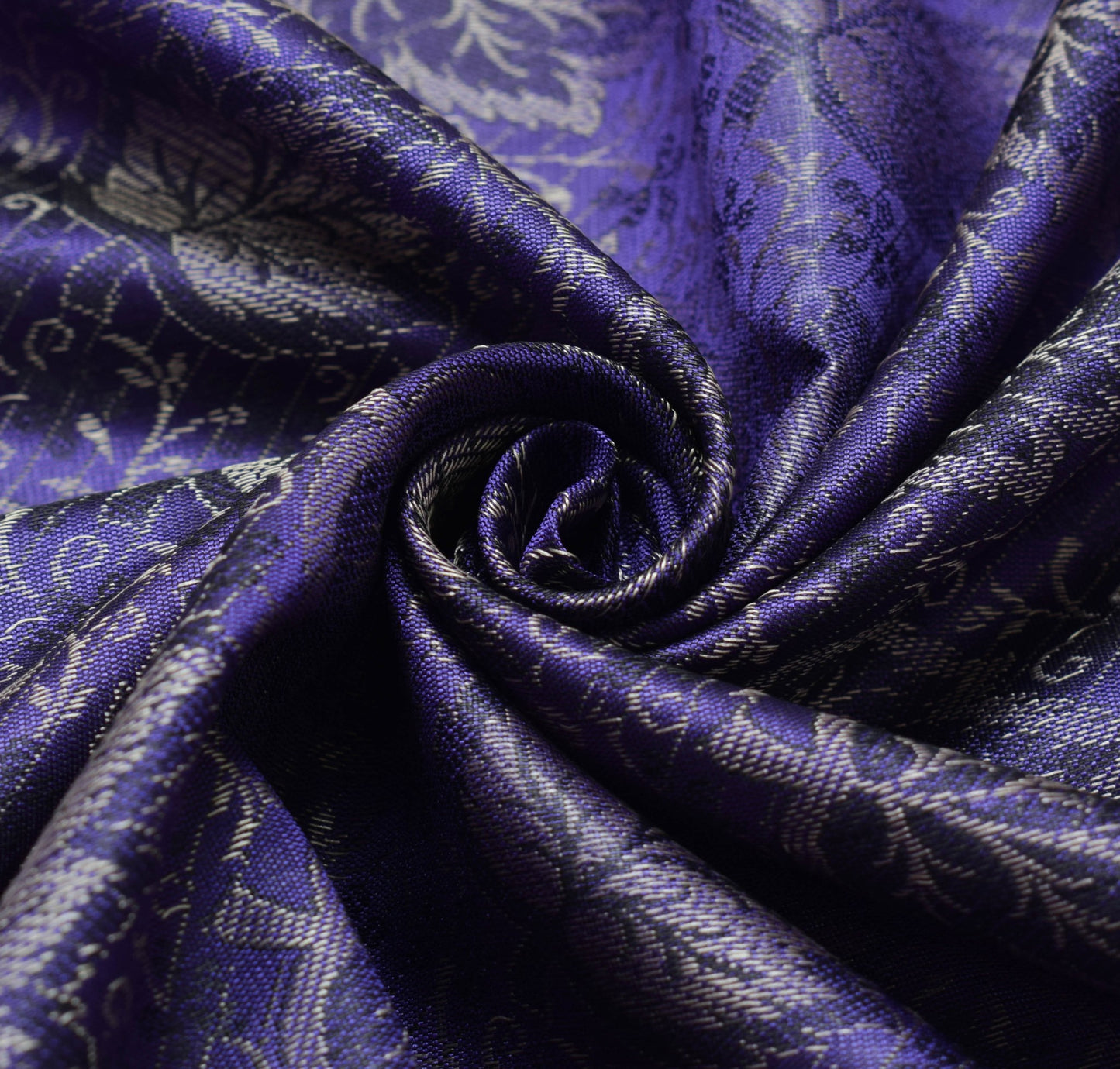 Long Stole Indian Art Silk Woven Banarasi Soft Dupatta Violet