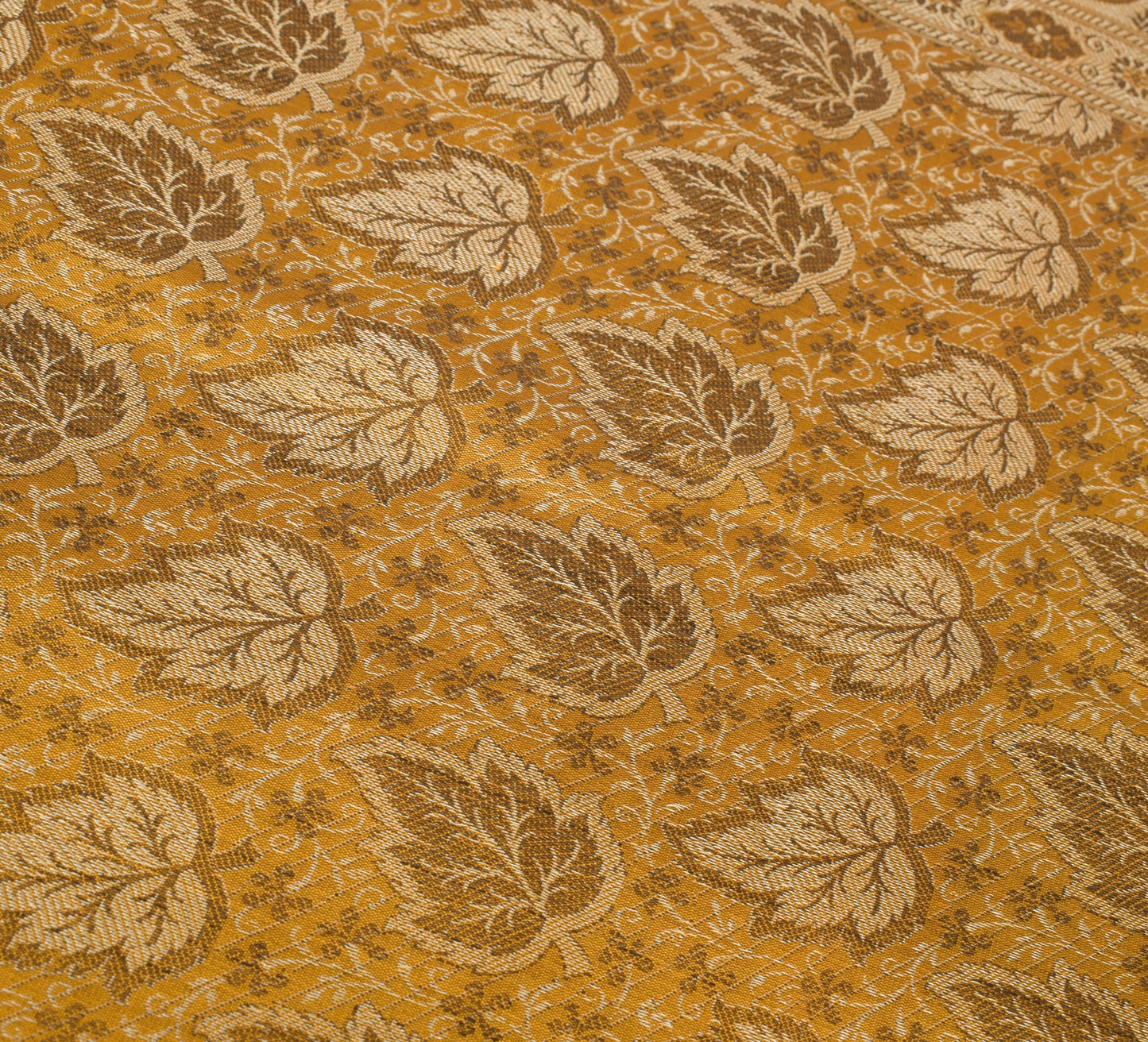 Long Stole Indian Art Silk Woven Banarasi Soft Dupatta Mustard