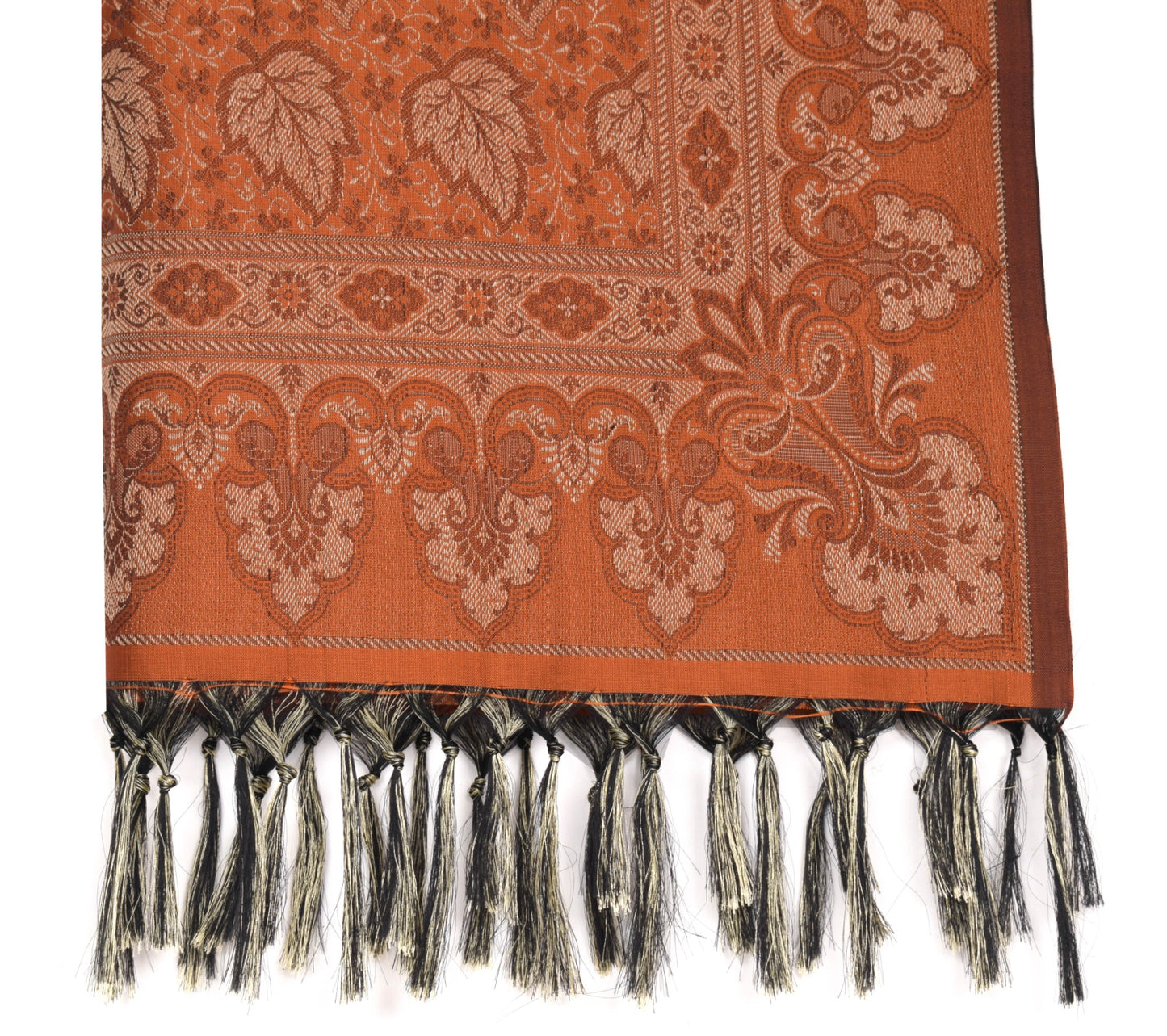 Long Stole Indian Art Silk Woven Banarasi Soft Dupatta Maroon