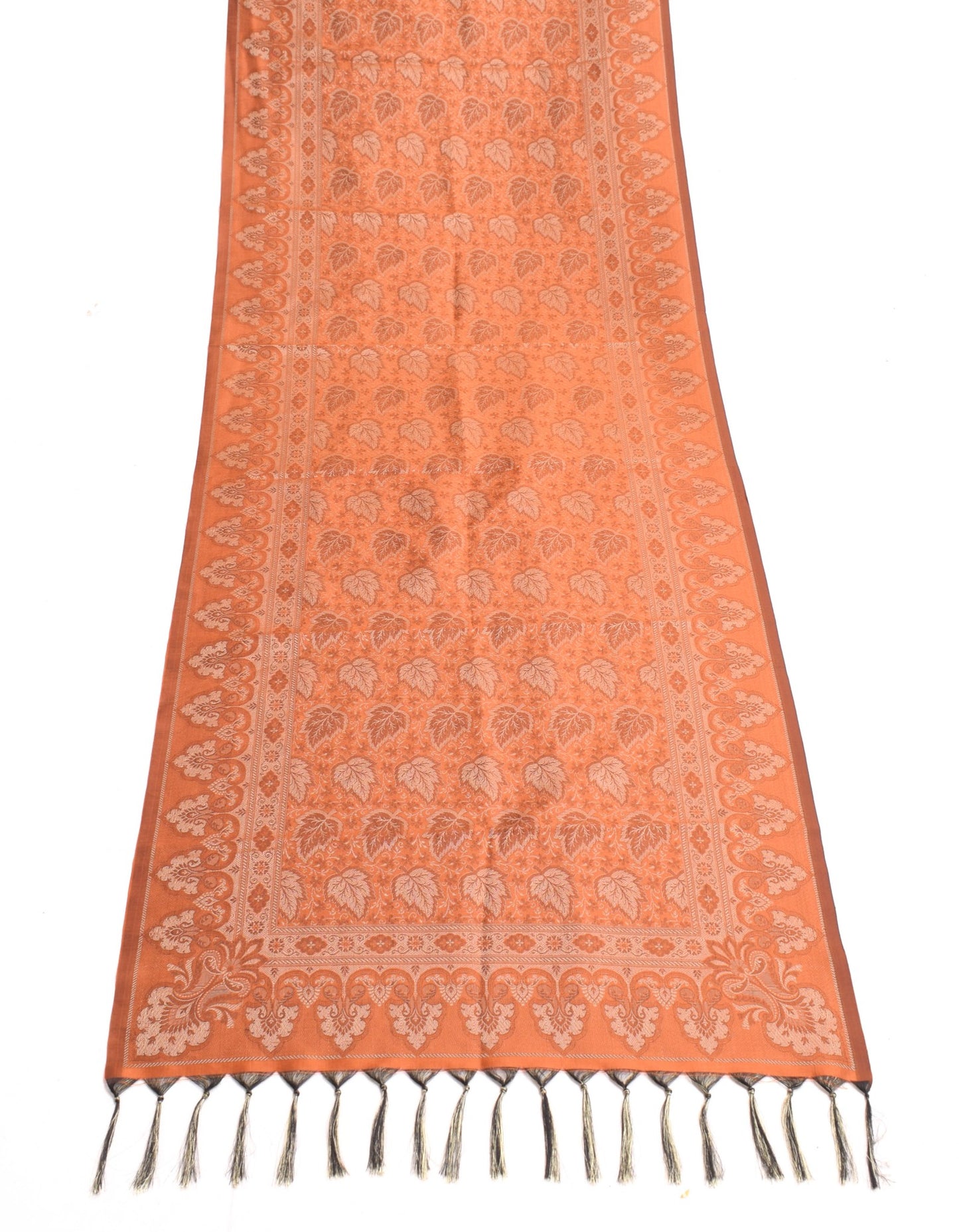 Long Stole Indian Art Silk Woven Banarasi Soft Dupatta Maroon