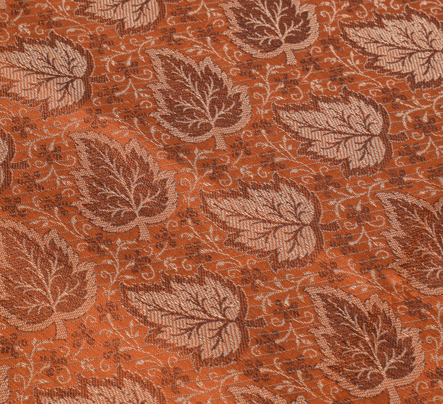 Long Stole Indian Art Silk Woven Banarasi Soft Dupatta Rust