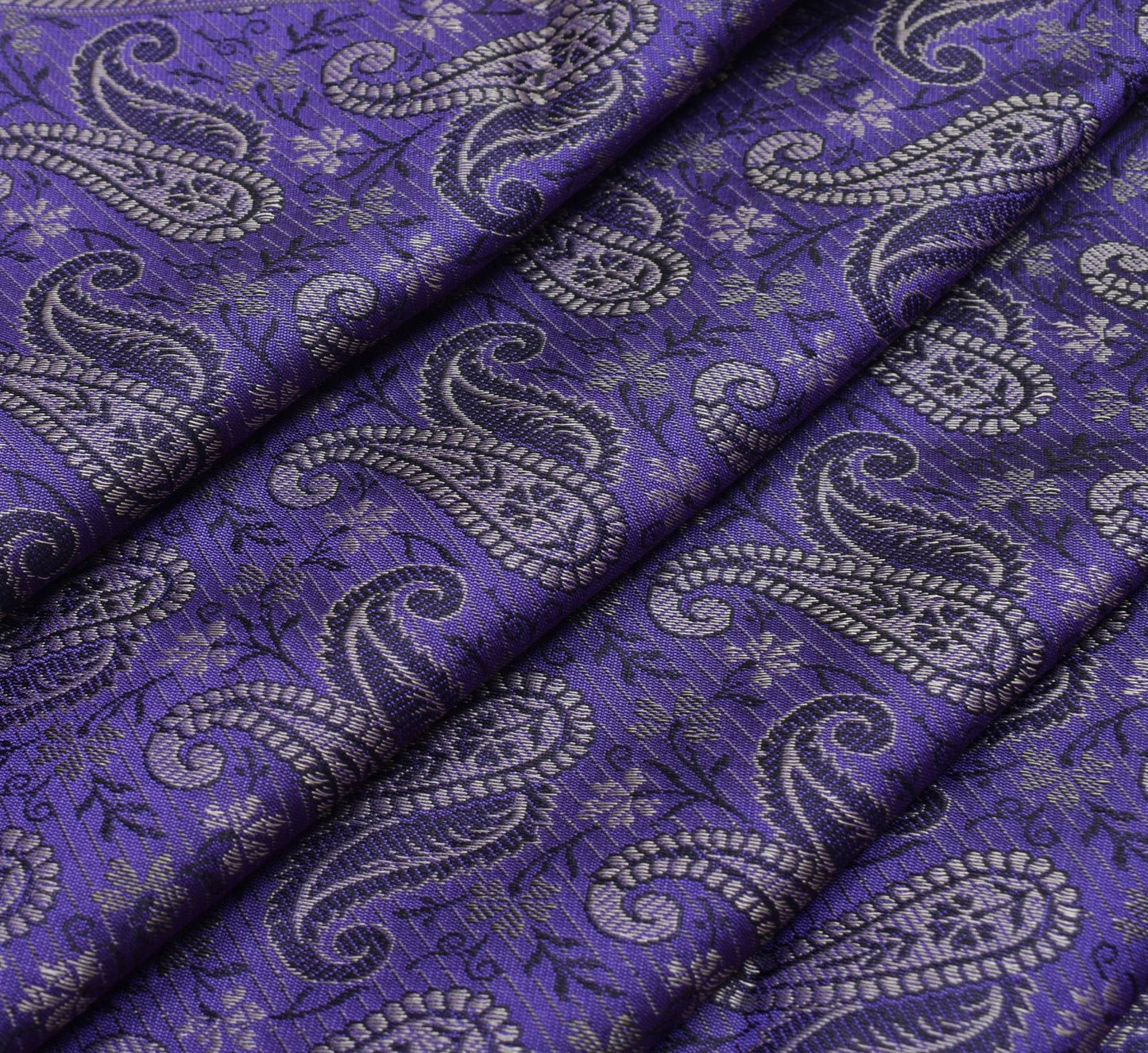 Long Stole Indian Art Silk Woven Banarasi Soft Violet Dupatta