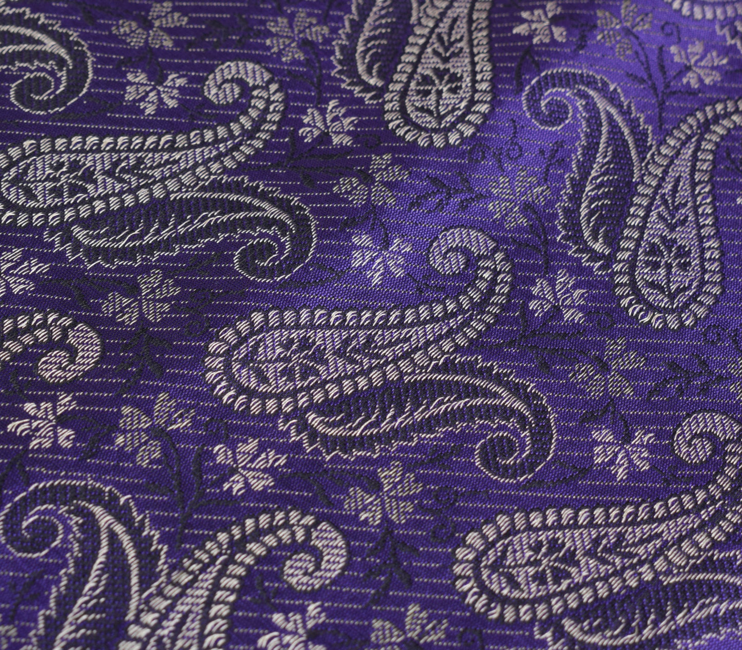 Long Stole Indian Art Silk Woven Banarasi Soft Violet Dupatta