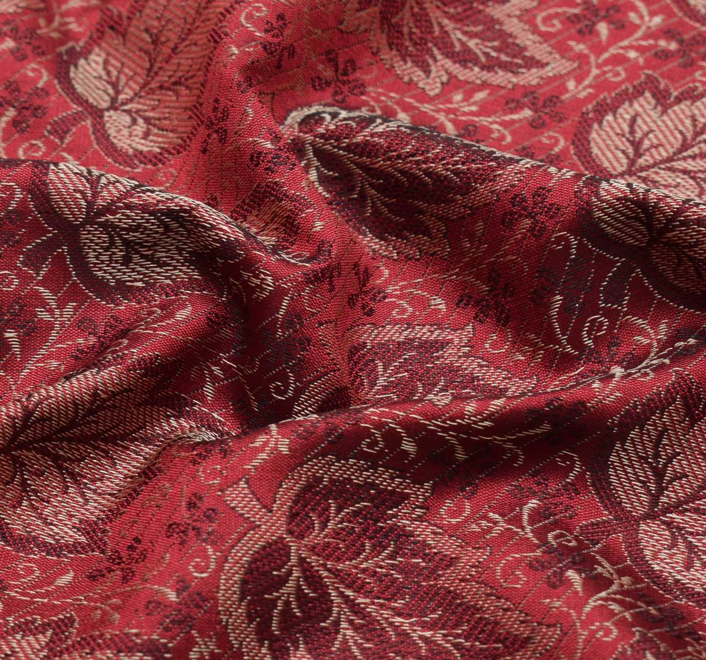 Long Stole Indian Art Silk Woven Banarasi Soft Dupatta Maroon