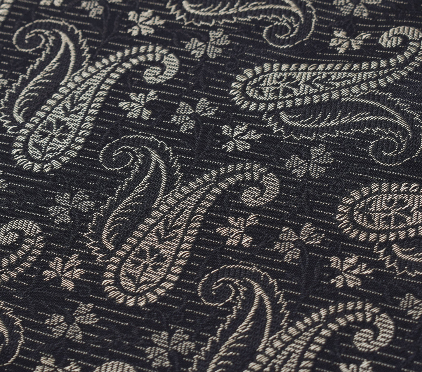 Long Stole Indian Art Silk Woven Banarasi Soft Black Dupatta