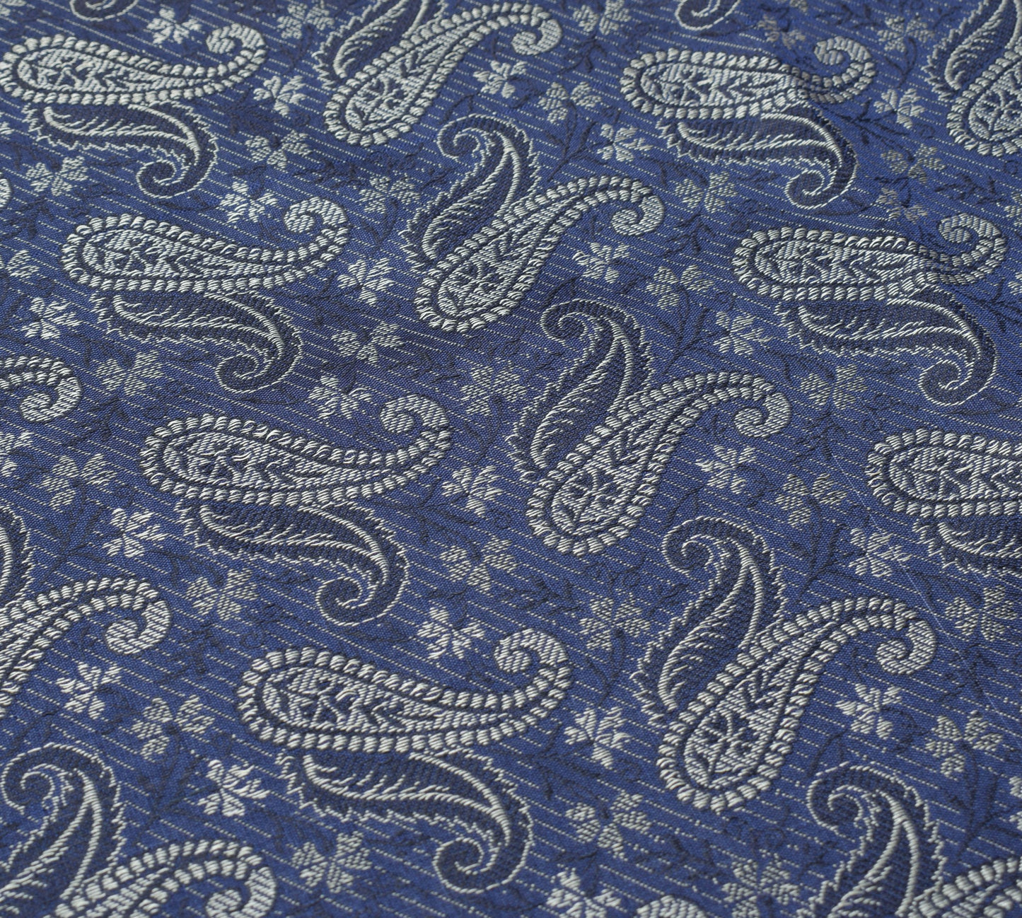 Dark Blue Art Silk Dupatta Woven Paisley Soft Long Stole Scarf