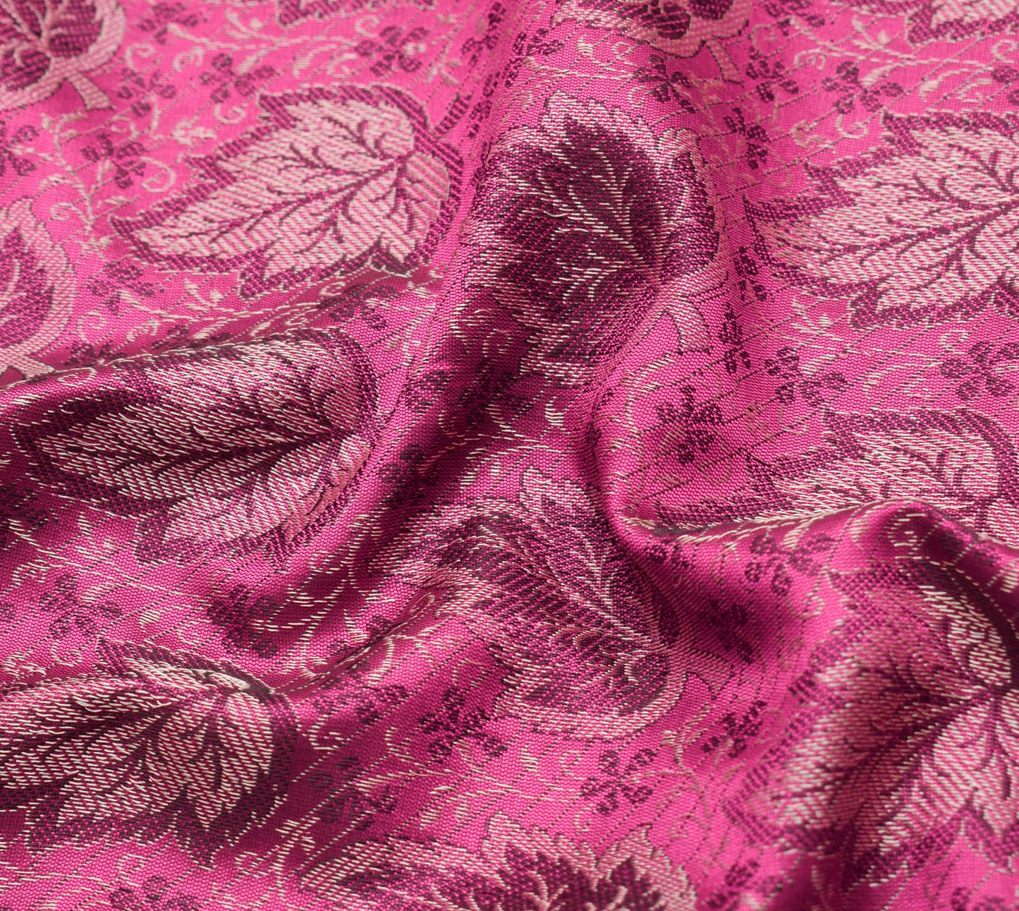 Long Stole Indian Art Silk Woven Banarasi Soft Dupatta Pink