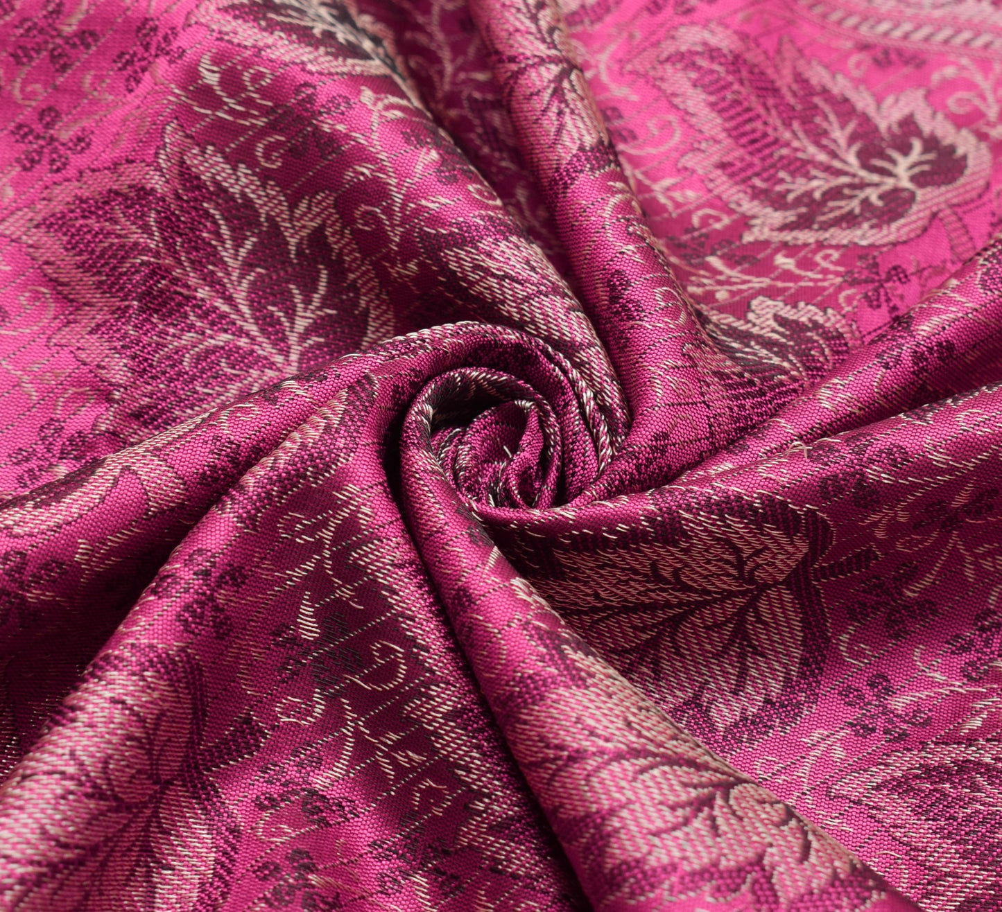 Long Stole Indian Art Silk Woven Banarasi Soft Dupatta Pink