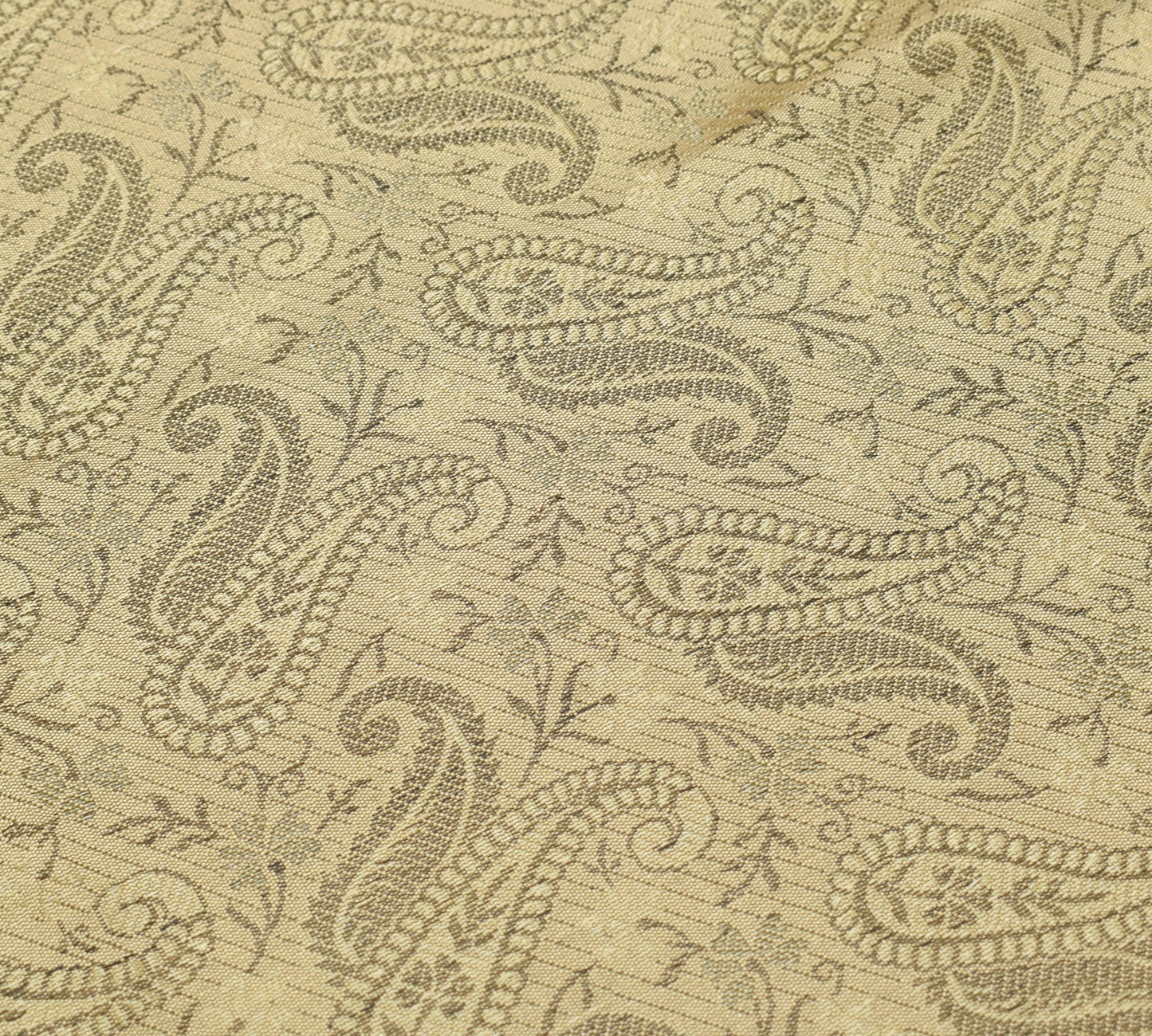 Long Stole Indian Art Silk Woven Banarasi Cream Women Dupatta
