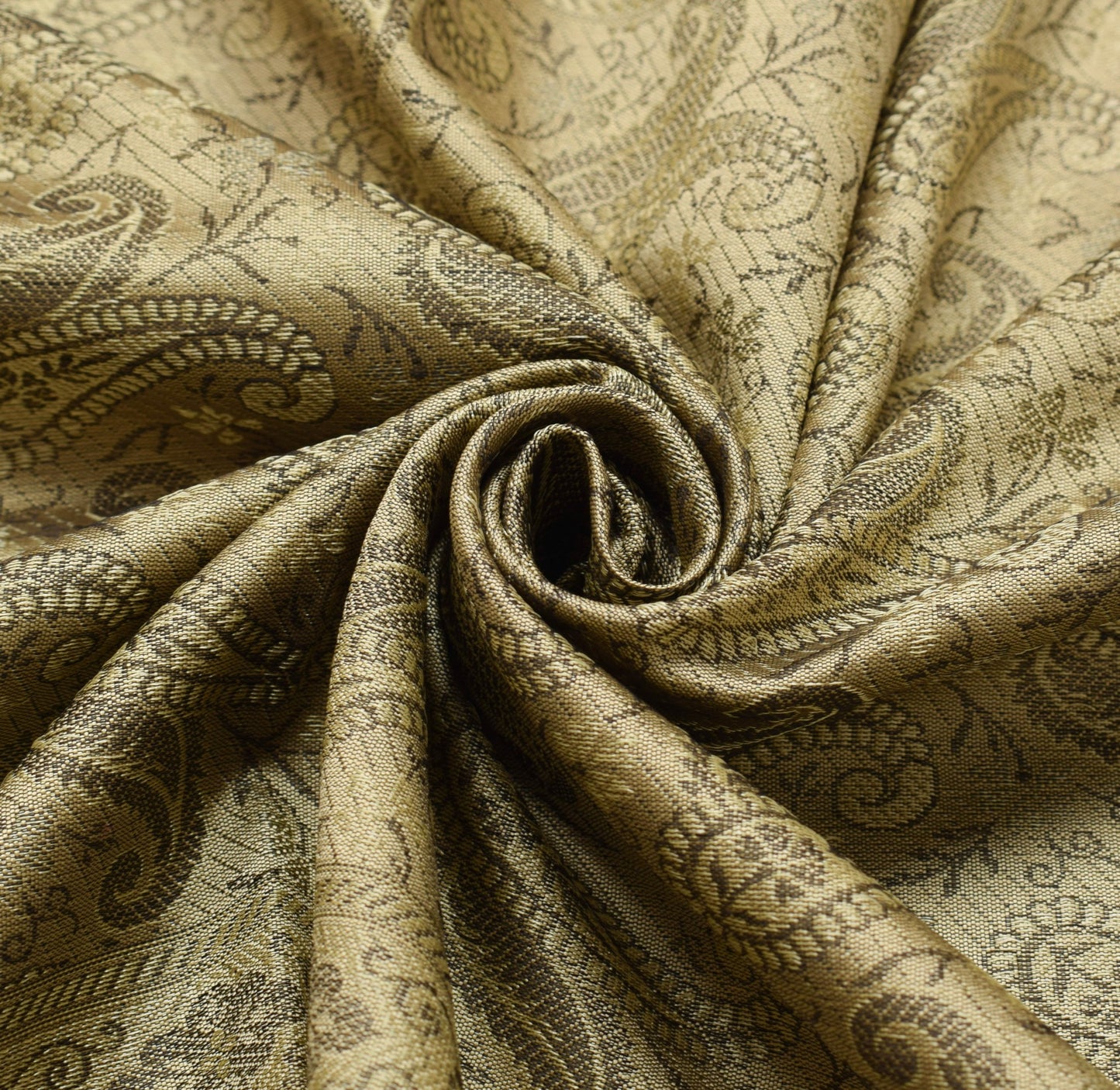 Long Stole Indian Art Silk Woven Banarasi Cream Women Dupatta