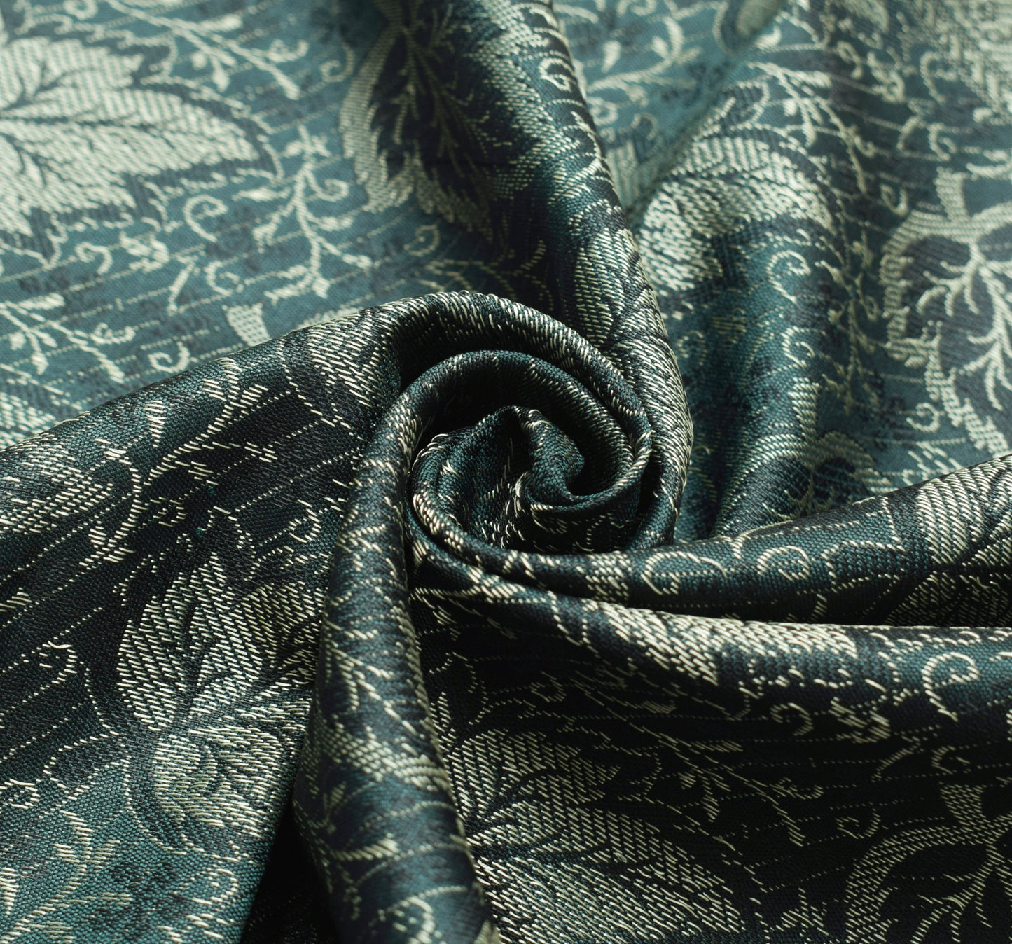 Long Stole Indian Art Silk Woven Banarasi Dupatta Dark Green