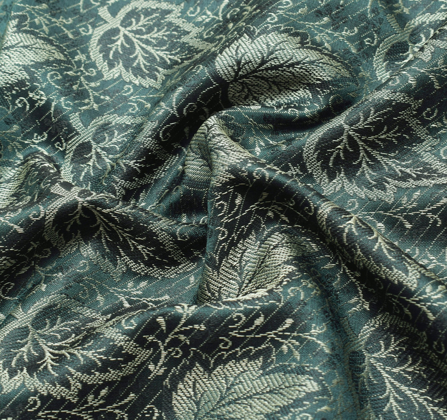 Long Stole Indian Art Silk Woven Banarasi Dupatta Dark Green