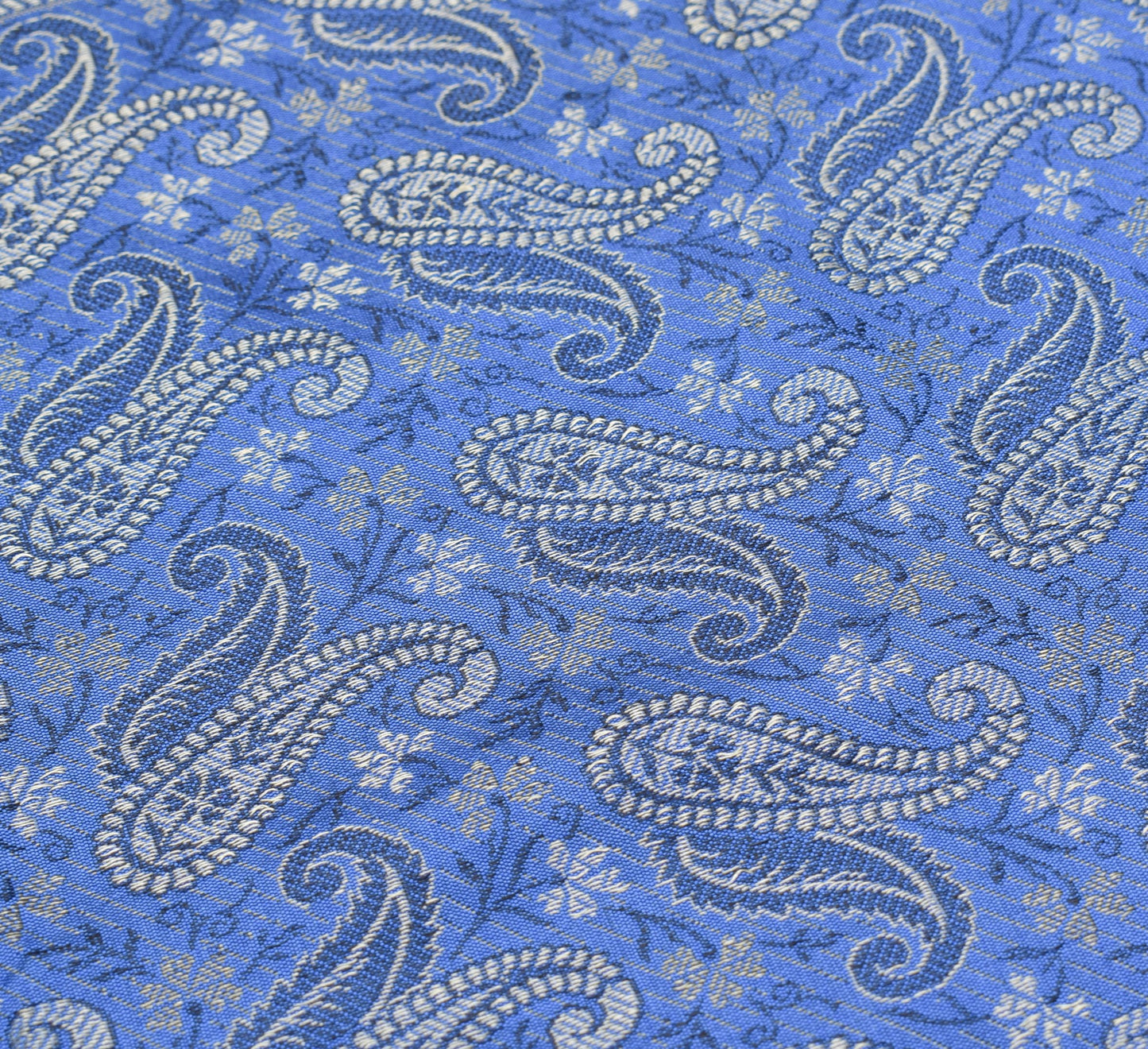 Long Stole Indian Art Silk Woven Banarasi Soft Women Dupatta Blue