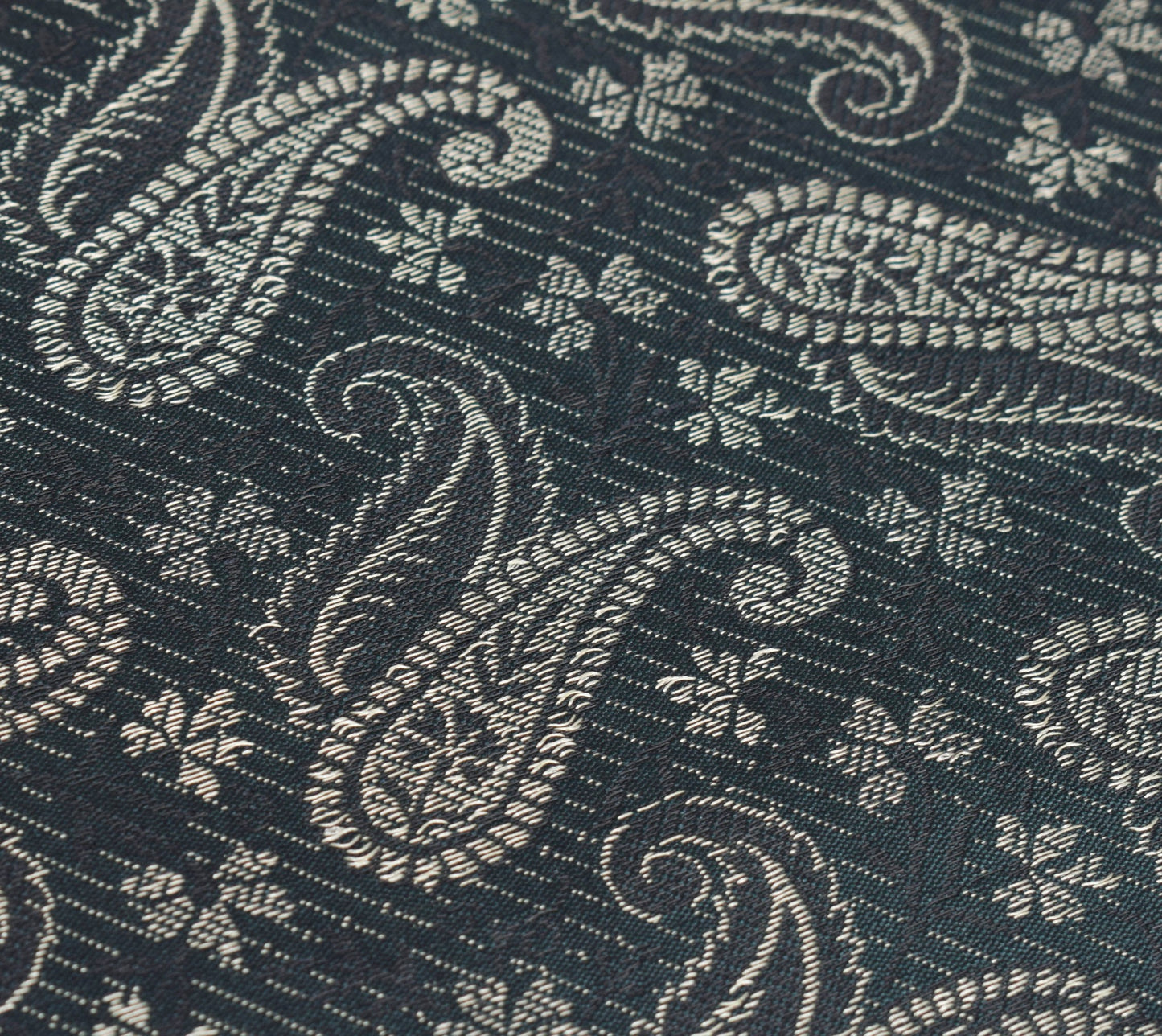 Dark Green Art Silk Dupatta Woven Paisley Soft Long Stole Scarf