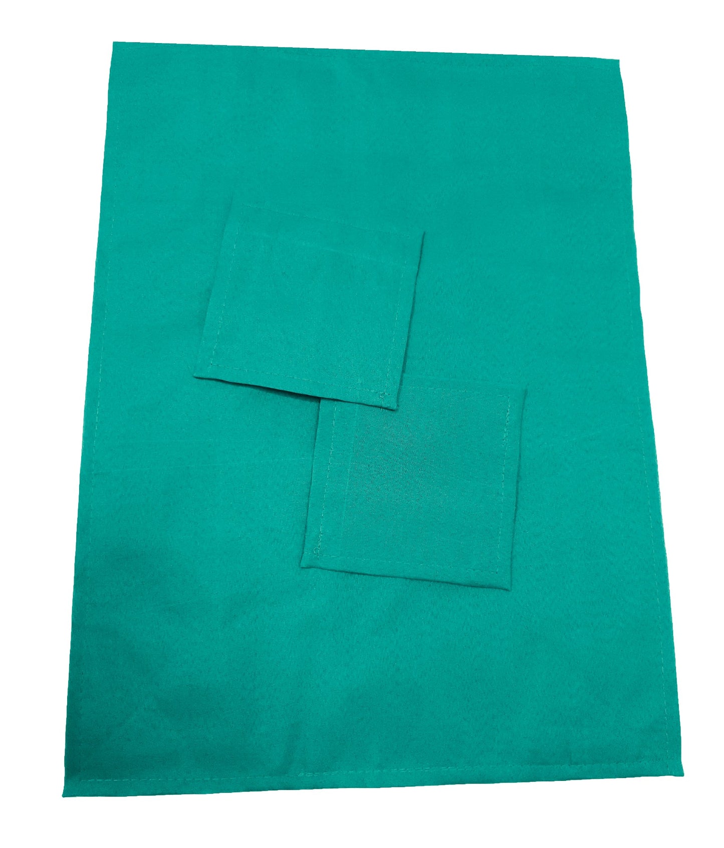 13 PC Table Runner Teal Green Indian Banarasi Silk Brocade Paisley Dining Decor