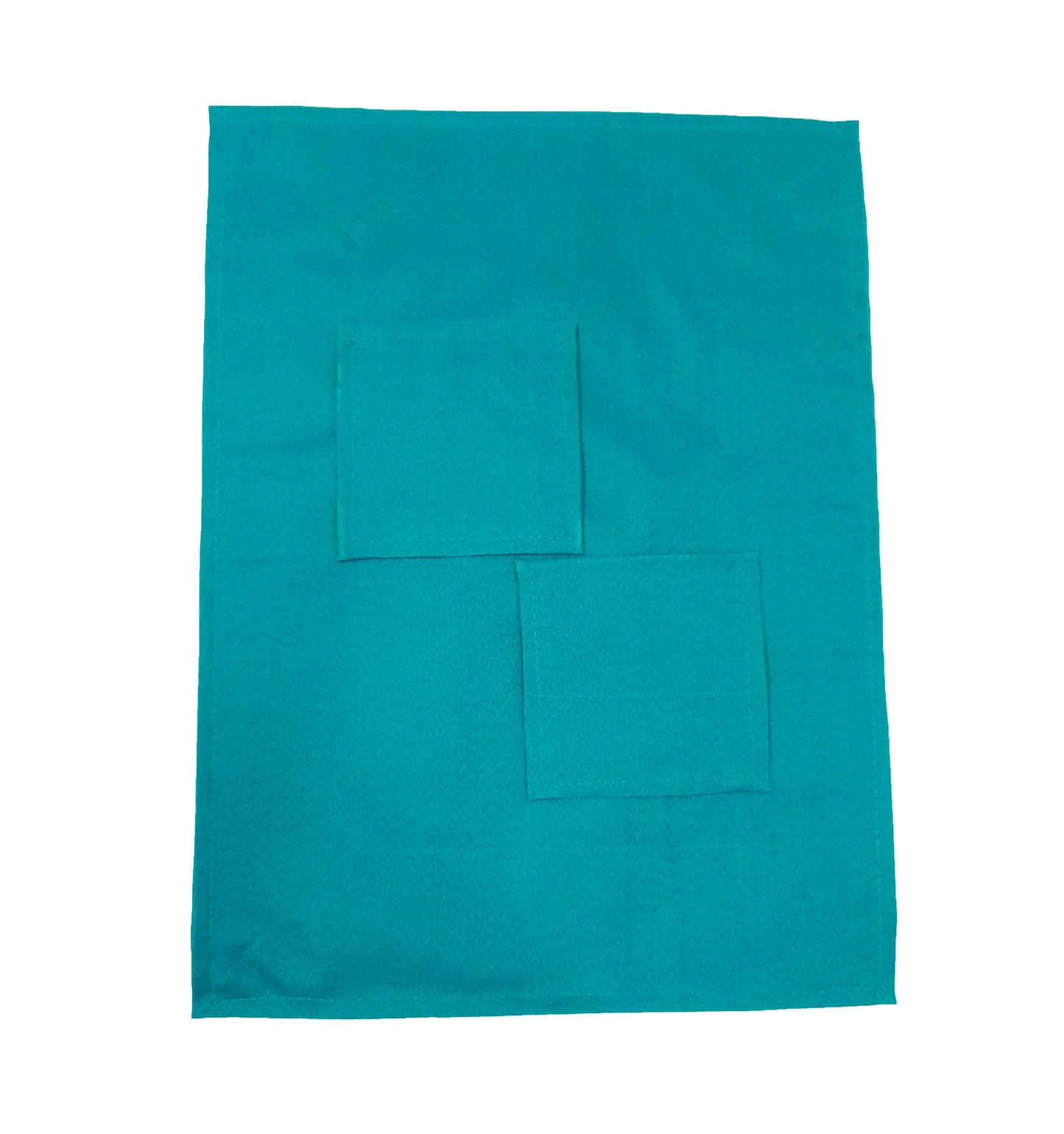 13 PC Aqua Green Banarasi Silk Table Runner – Indian Brocade Paisley Decor Gift