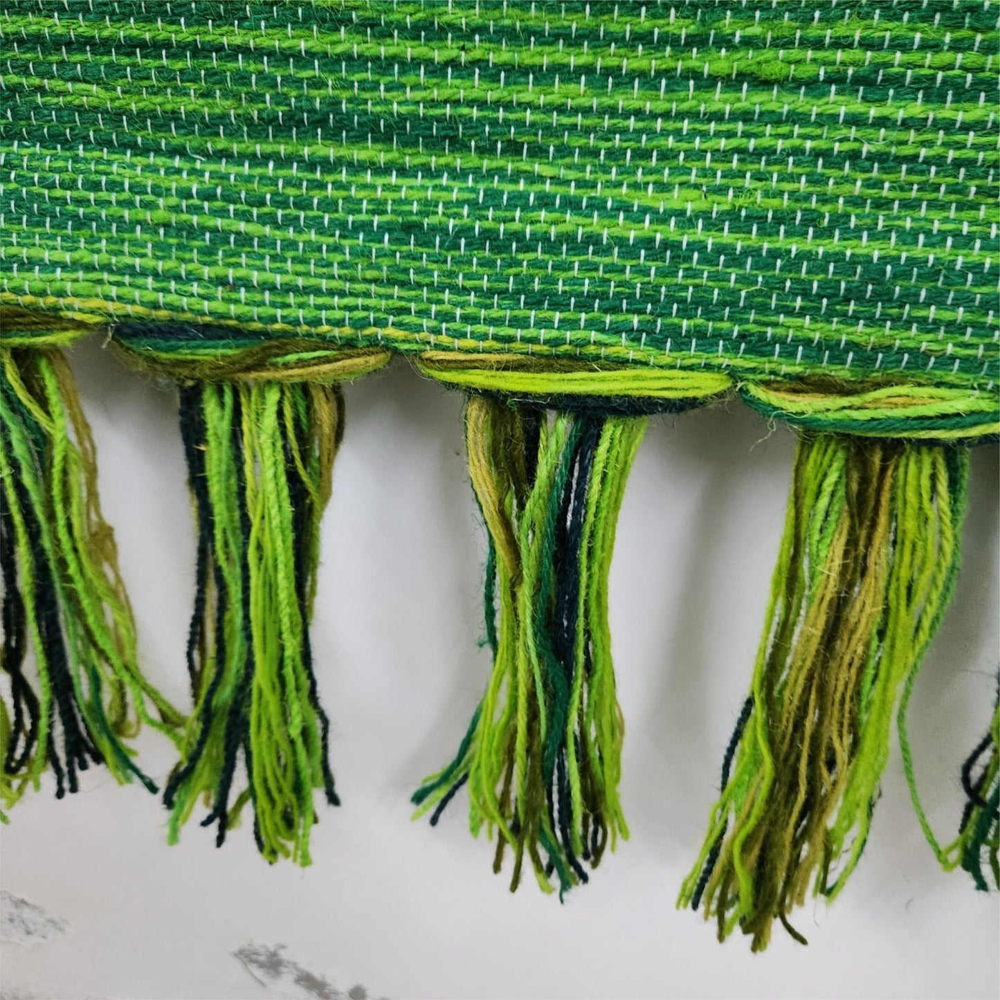 32x40" Wall Hanging for Decor Natural Green Garden 3D Jute Tapestry: Hand-Woven