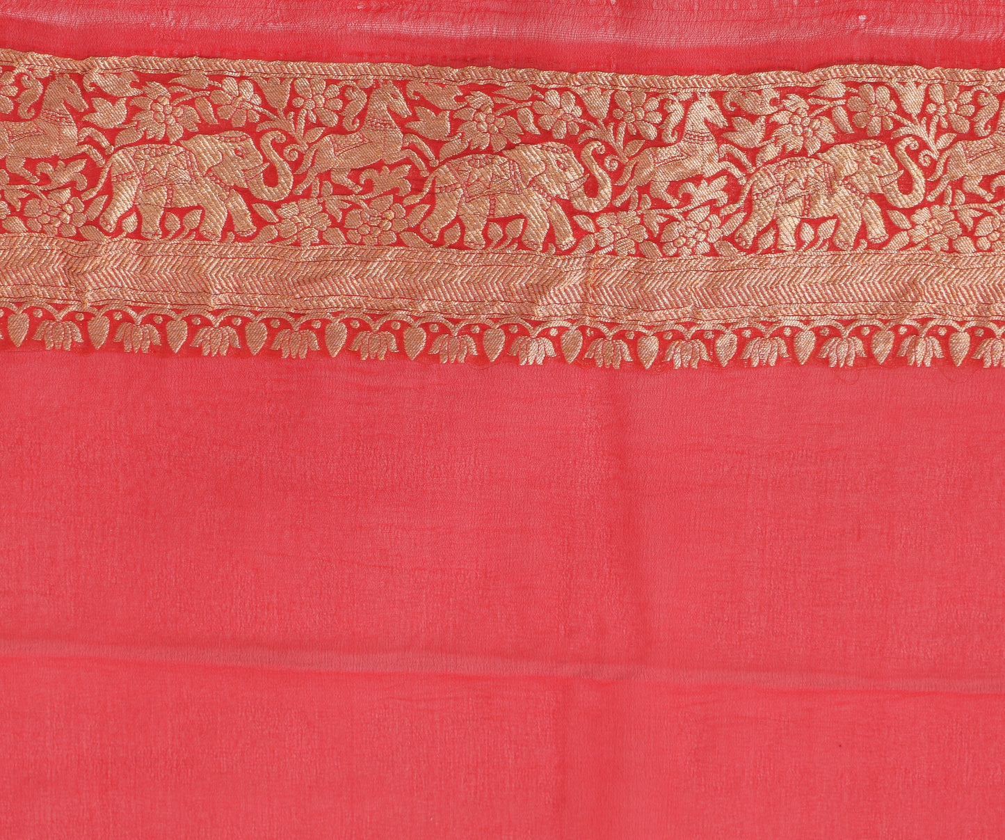 Blackish Blue Pure Khaddi Georgette Silk Banarasi Handloom Zari Woven Saree