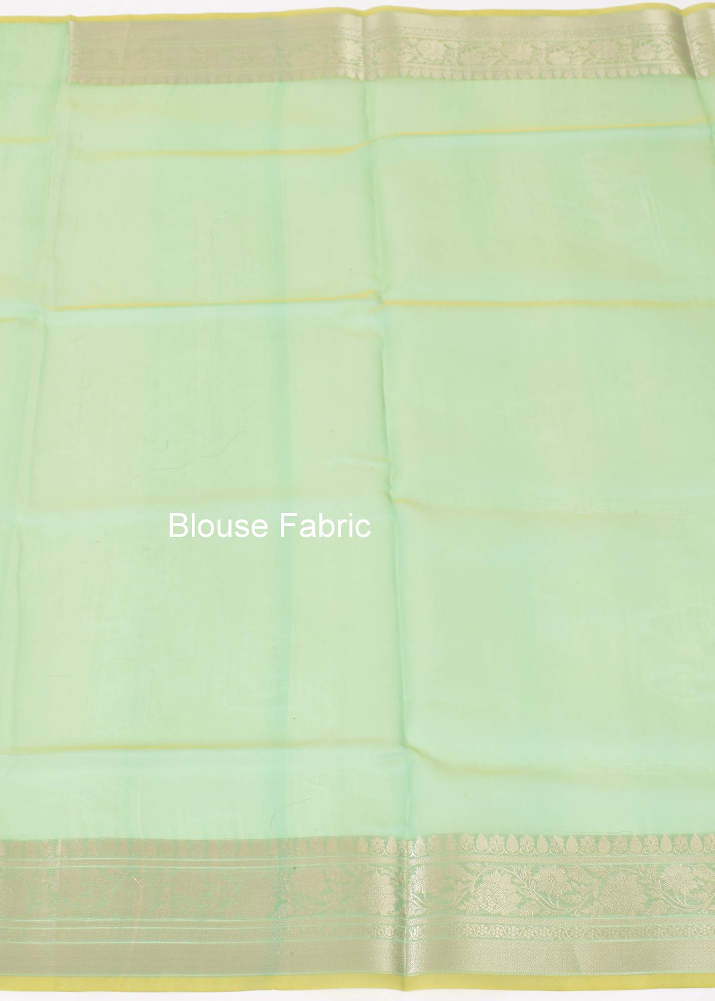 Green Shades Banarasi Organza Saree with Zari Woven Buta Rich Pallu & Border