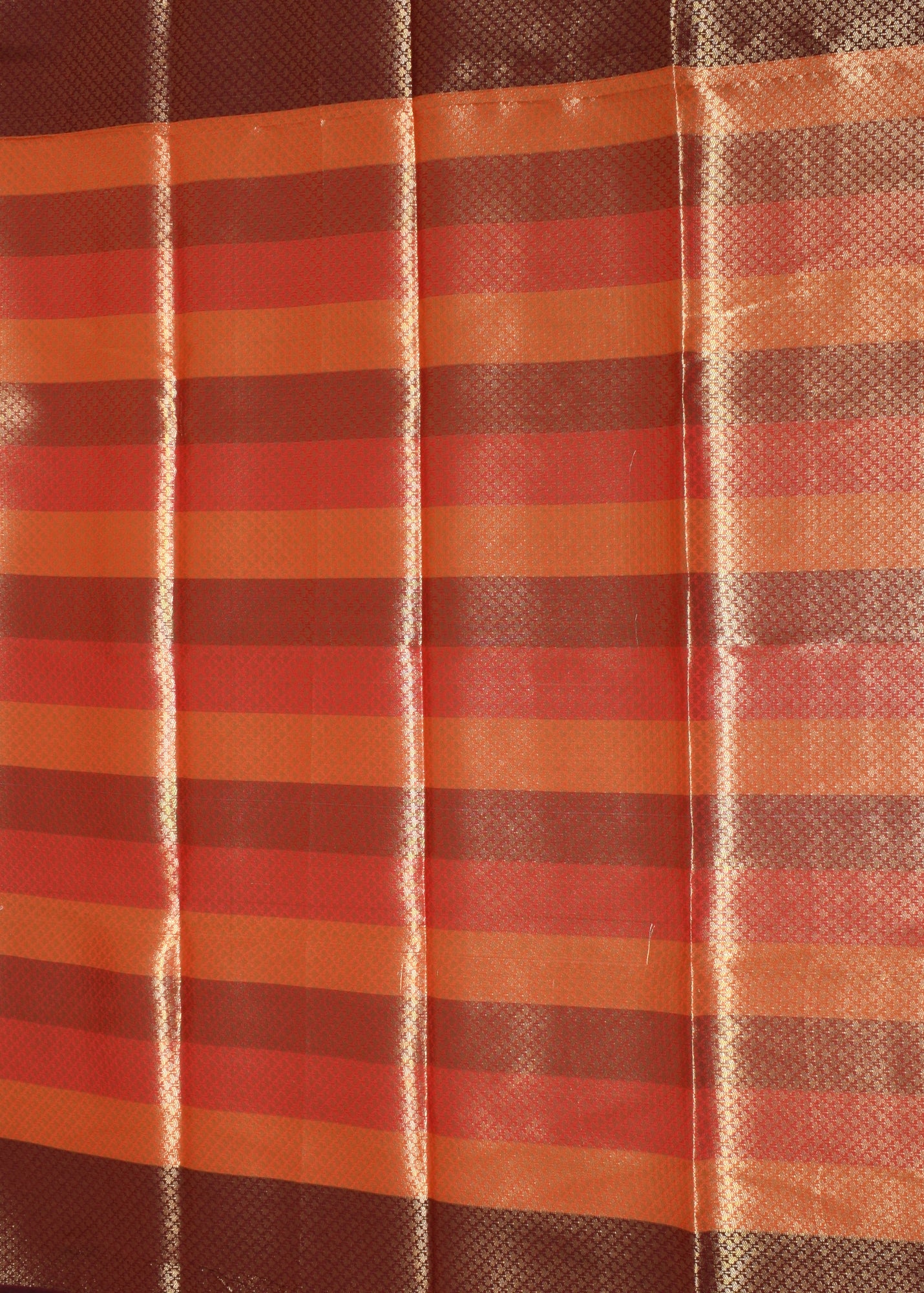 Banarasi Vastra Chanderi Silk Gharchola Pattern Zari Woven Saree Rusty Red Saree