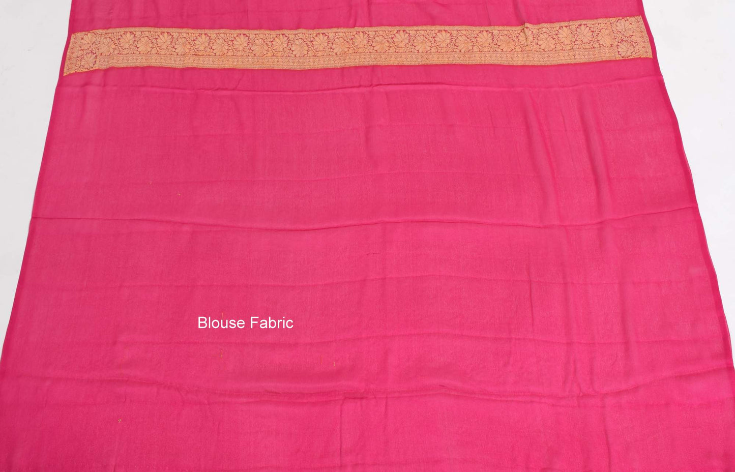 Gray & Magenta Pure Khaddi Chiffon Silk Banarasi Handloom Premium Saree Fabric