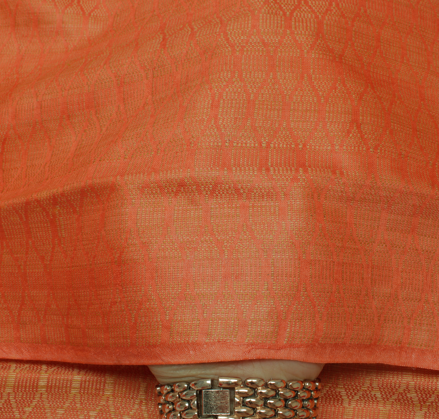 Cotton Silk Peach Dress Material Woven Bhagalpuri Salwar Kameez Dupatta Set