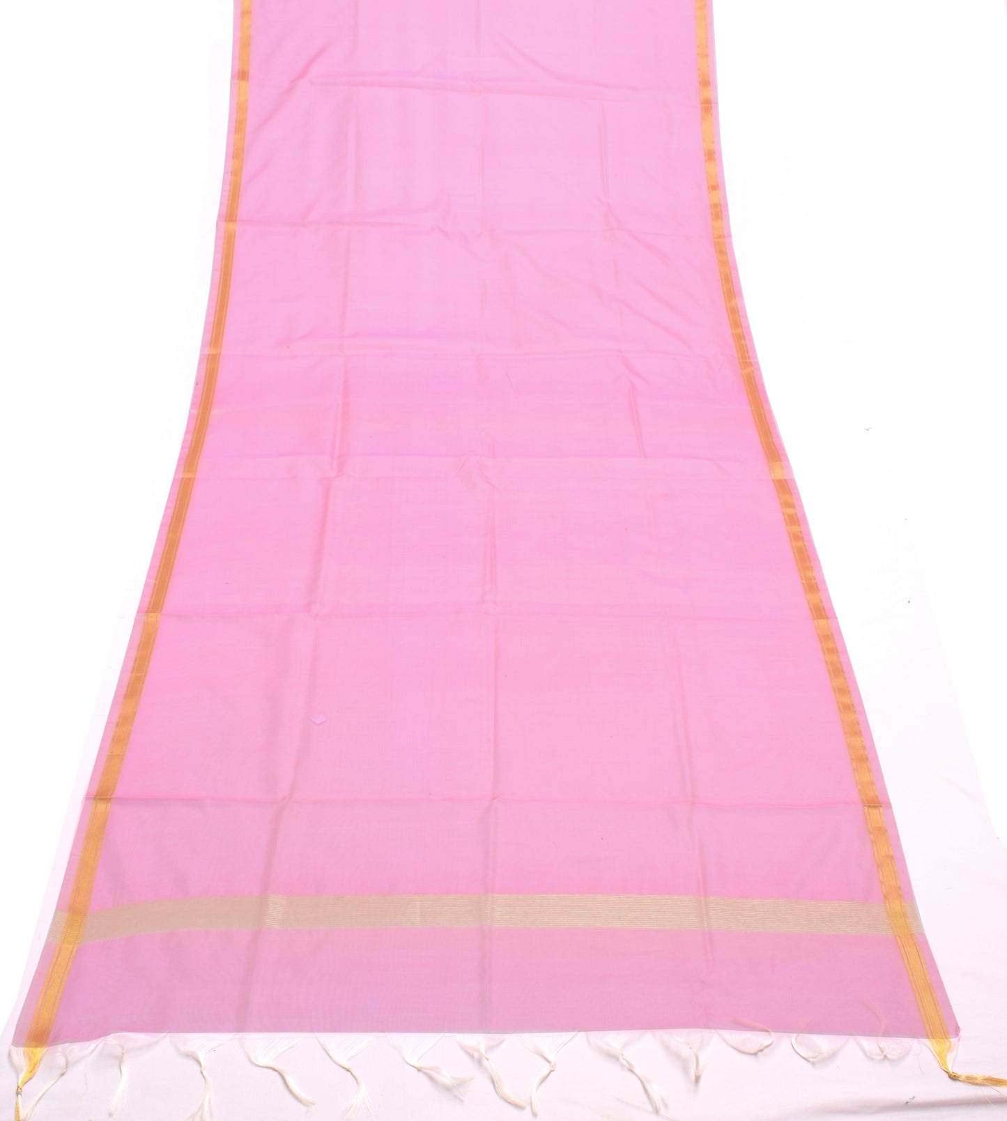 Pink Banarasi Dupatta Indian Art Silk Woven Zari Brocade Long Stole Scarves