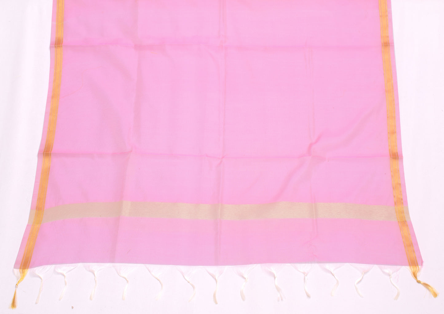 Pink Banarasi Dupatta Indian Art Silk Woven Zari Brocade Long Stole Scarves