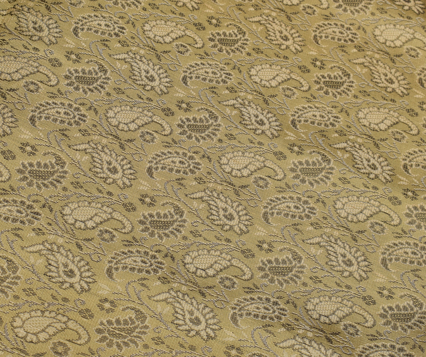 Dining Table Top Cover 48 Square Indian Banarasi Silk Woven Paisley Gift Cloth