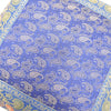 Banarasi Cushion Covers 16x16 Inch Blue Indian Woven Zari Brocade Silk Paisley