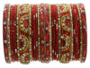 Indian Bangles Set of 26 Ethnic Bracelets Bridal Churi Kangan Maroon 2-4