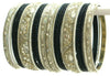 Indian Bangles Set of 26 Ethnic Bracelets Bridal Churi Kangan Black 2-10