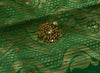 Bollywood Saree Hand Beaded Embroiderd Zari Woven Banarasi Sari Garnet