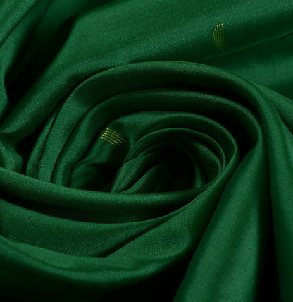 Indian Art Silk Zari Woven Ethnic Saree Curtain Craft Sari Fabric Green