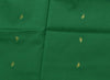Indian Art Silk Zari Woven Ethnic Saree Curtain Craft Sari Fabric Green
