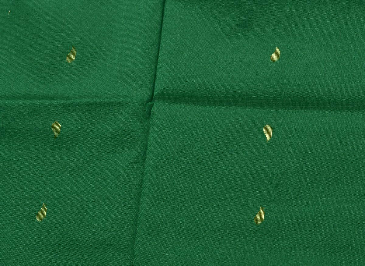 Indian Art Silk Zari Woven Ethnic Saree Curtain Craft Sari Fabric Green