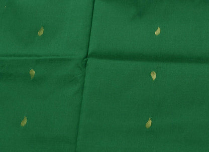 Indian Art Silk Zari Woven Ethnic Saree Curtain Craft Sari Fabric Green