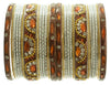 Indian Bangles Set of 26 Ethnic Bracelets Bridal Churi Kangan White 2-4