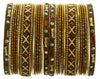 Indian Bangles Set of 26 Ethnic Bracelets Traditional Churi Antique Green 2-8