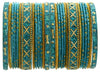 Indian Bangles Set of 26 Ethnic Bracelets Traditional Churi Kangan Blue 2-8