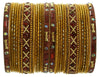 Indian Bangles Set of 26 Ethnic Bracelets Traditional Churi Antique Green 2-8