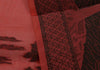 Woven Cotton Blend Indian Long Stole Banaras Ganga Ghat Dupatta Deep Red