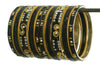Indian Bangles Set of 26 Ethnic Bracelets Belly Dance Churi Kangan Black 2.6