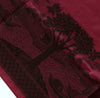 Woven Cotton Blend Indian Long Stole Banaras Ganga Ghat Dupatta Deep Deep Pink