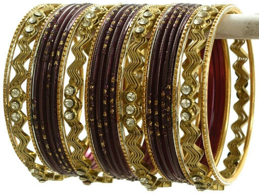 Indian Bangles Set Ethnic Traditional Bracelets Bollywood Bridal Churi 2.6 Burgu