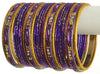 Indian Bangle Set Ethnic Traditional Bracelets Bollywood Bridal Churi 2.4 Purple