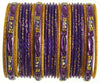 Indian Bangle Set Ethnic Traditional Bracelets Bollywood Bridal Churi 2.4 Purple