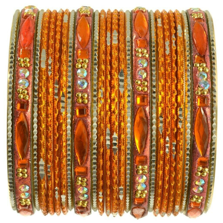 Indian Bangles Set Ethnic Traditional Bracelets Bollywood Bridal Churi 2.6 Orang