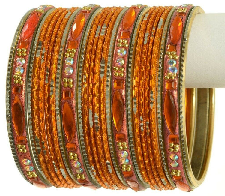 Indian Bangles Set Ethnic Traditional Bracelets Bollywood Bridal Churi 2.6 Orang